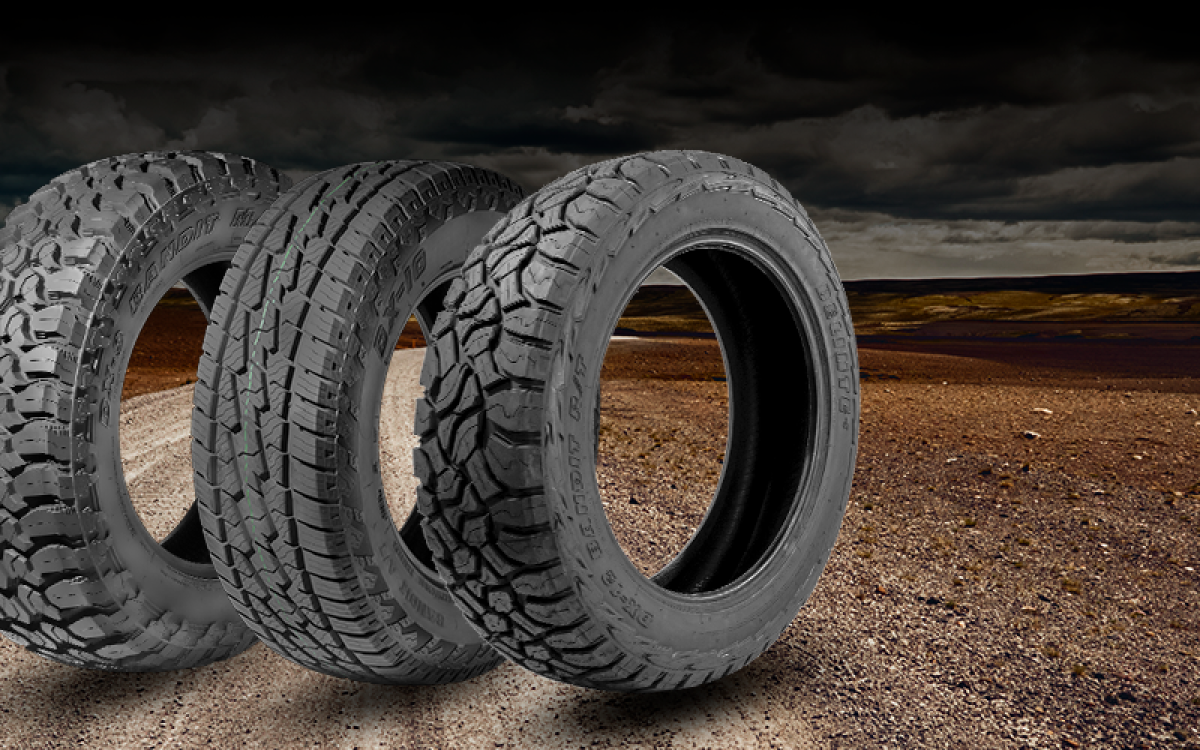 Entenda as diferenças entre pneus M/T, A/T e R/T antes de pegar estrada 
